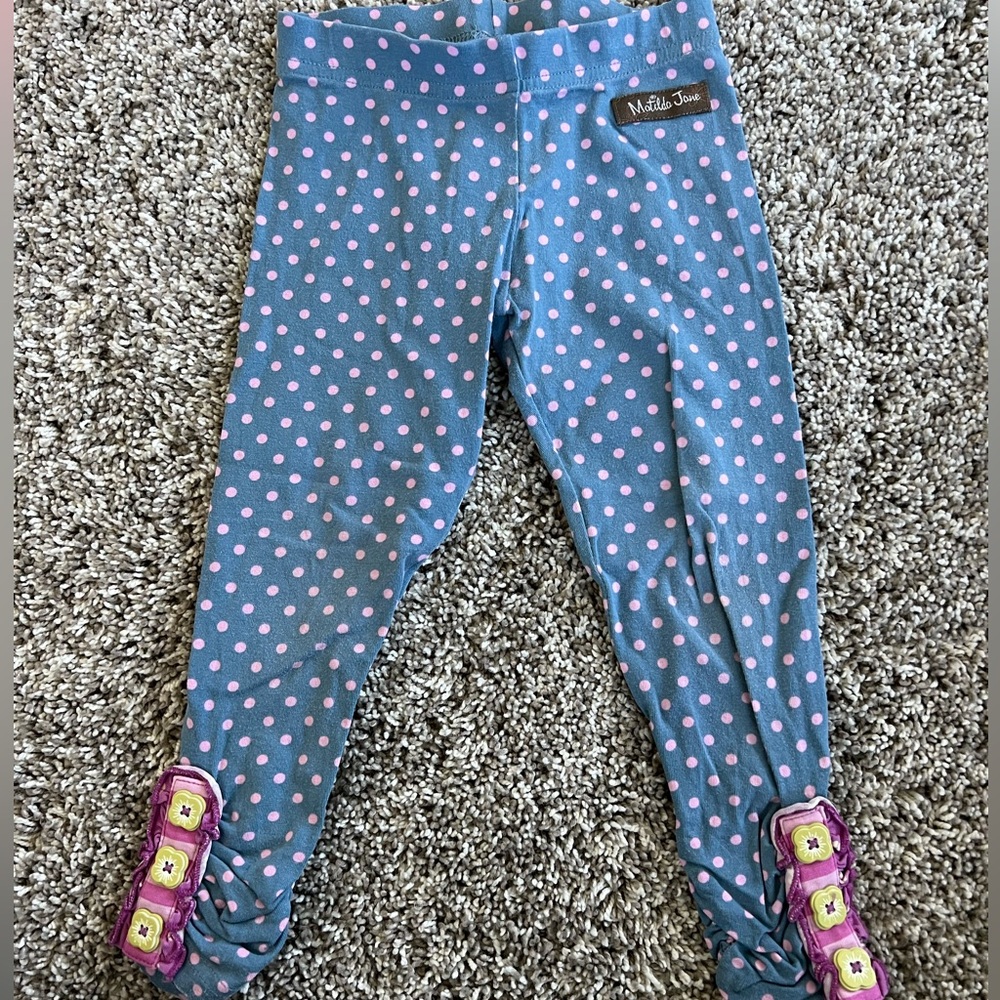 Matilda Jane ruche leggings size 2